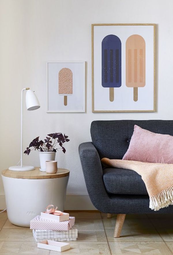 pastel sofa
