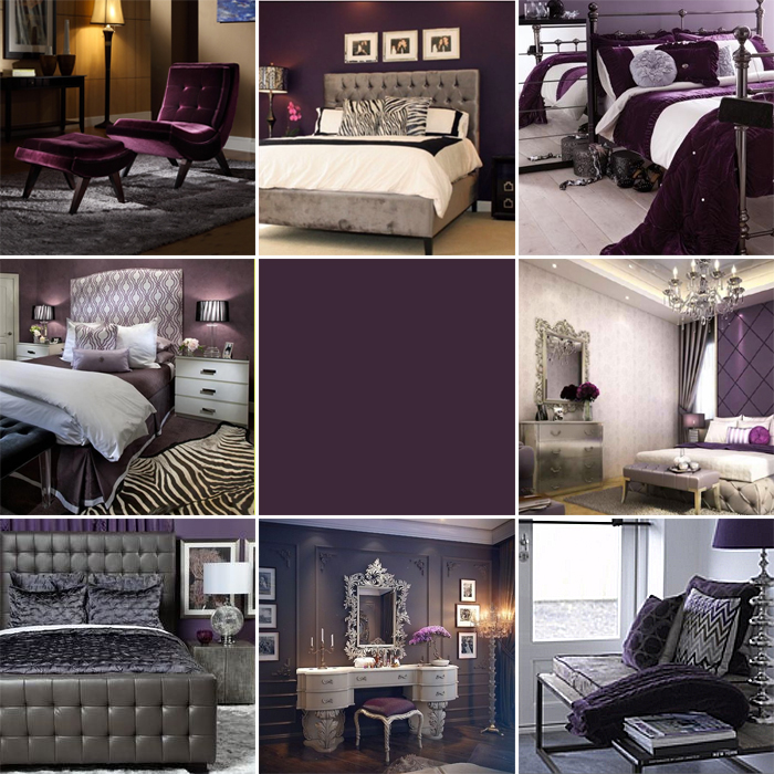 aubergine bedroom inspiration