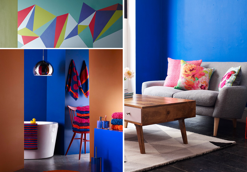 Wonder walls: using colour on your walls. Credits: oliverbonas.com, bhs.co.uk, crownpaints.co.uk