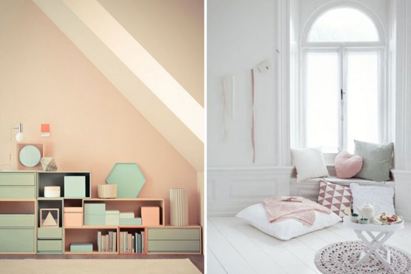 Winter pastels inspiration. Both images sourced on Pinterest. Credits: expensivelife.tumblr.com and raneytown.com